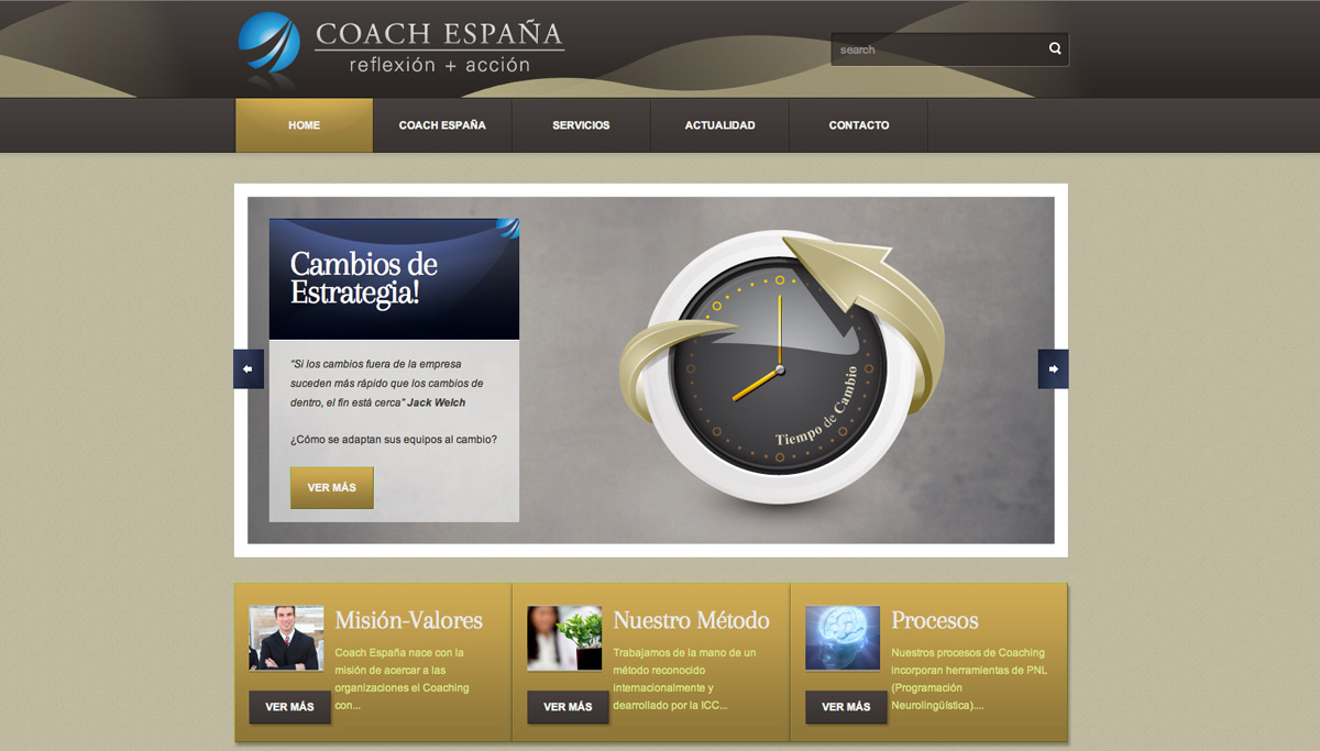 diseño web Coach España