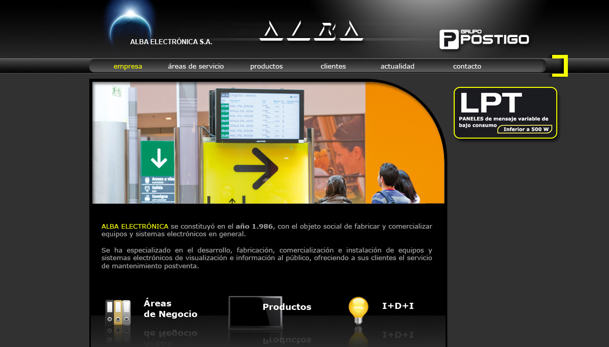 diseño web Alba Electronica