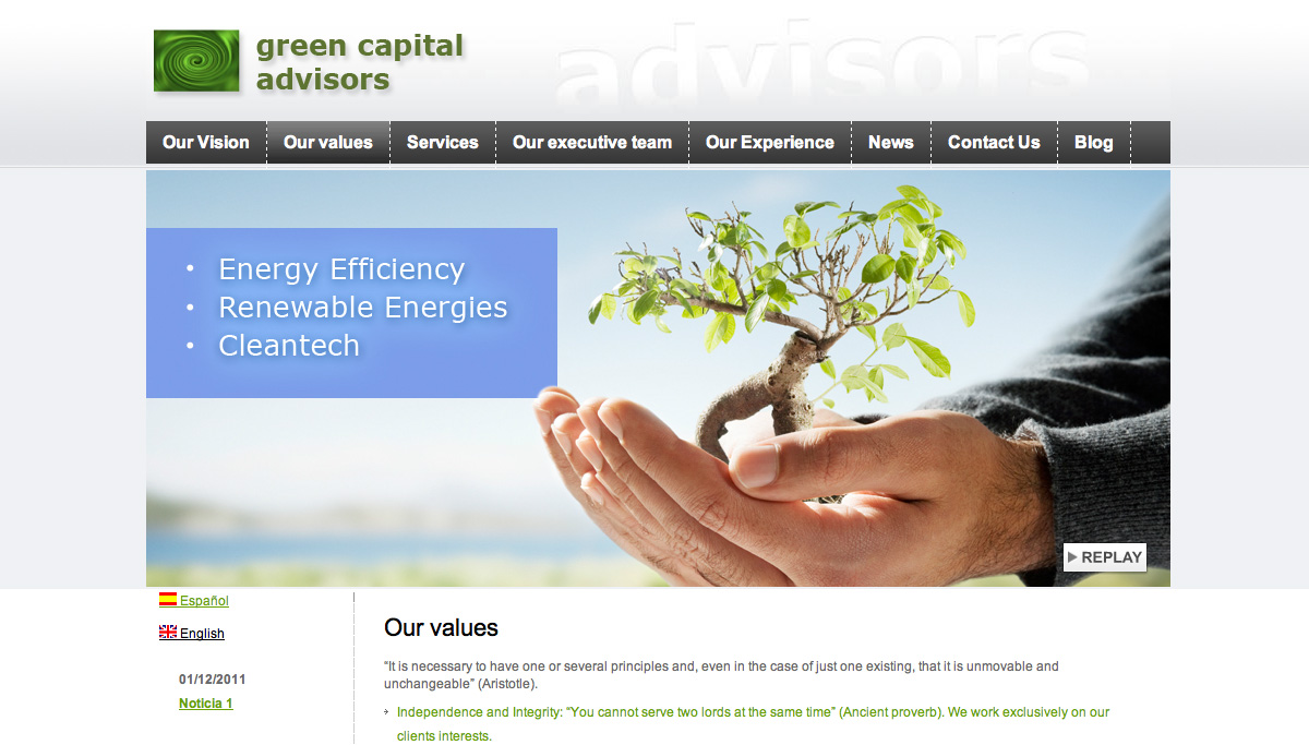 diseño web greencapital