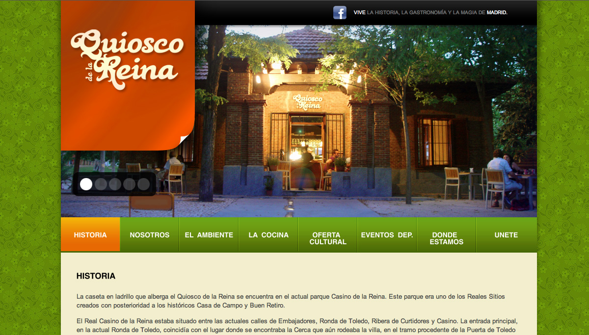 diseño web quioscodelareina