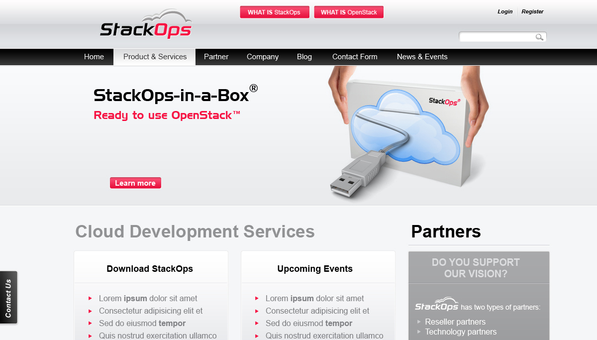 diseño web Stackops