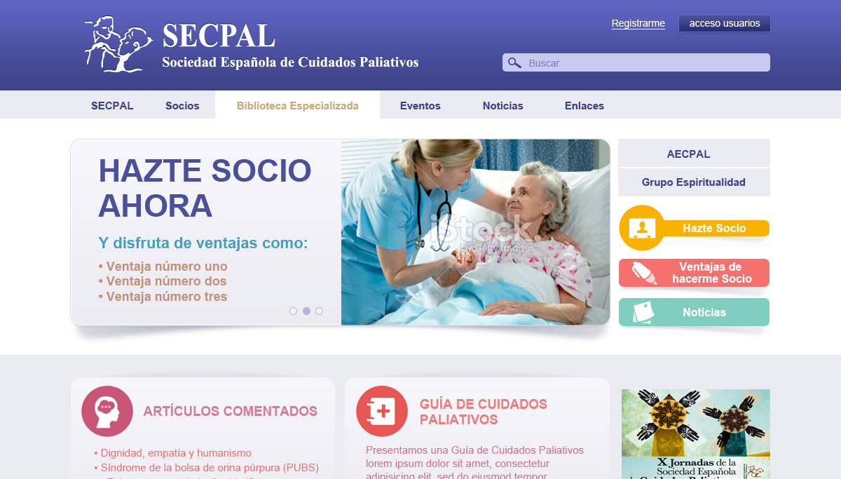 diseño web Secpal