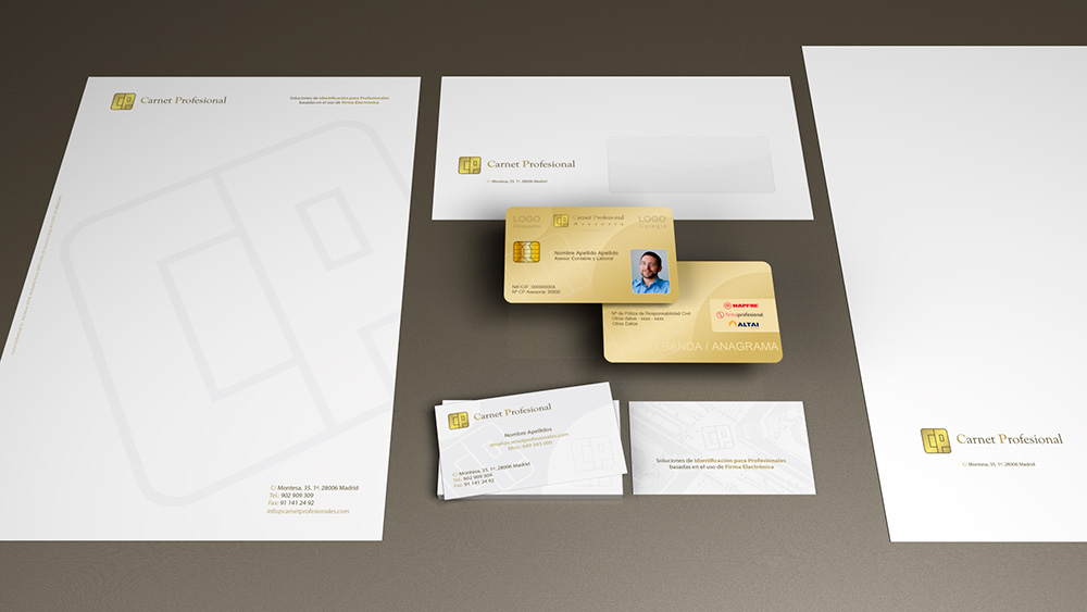Diseño identidad corporativa cp papel de tarjetas de visita