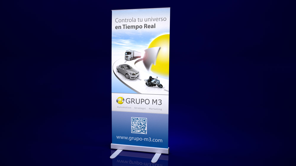 DISEÑO rollup promocional M3