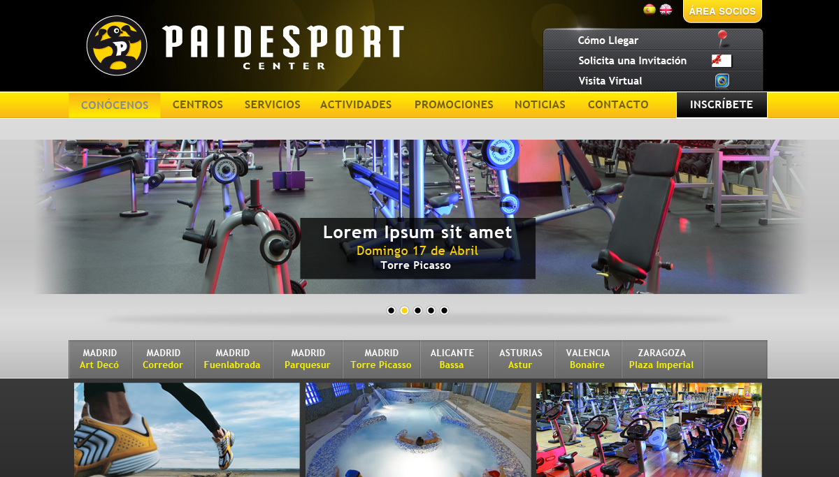 diseño web Paidesport