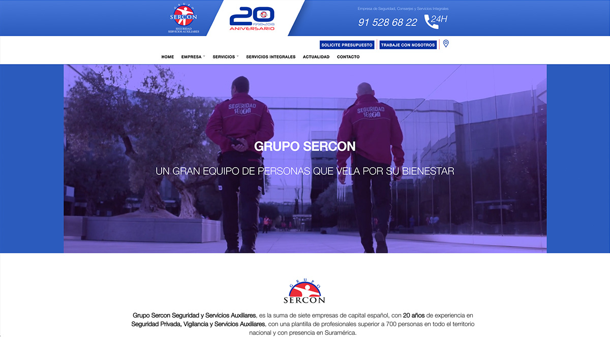 Diseño Web Grupo Sercon