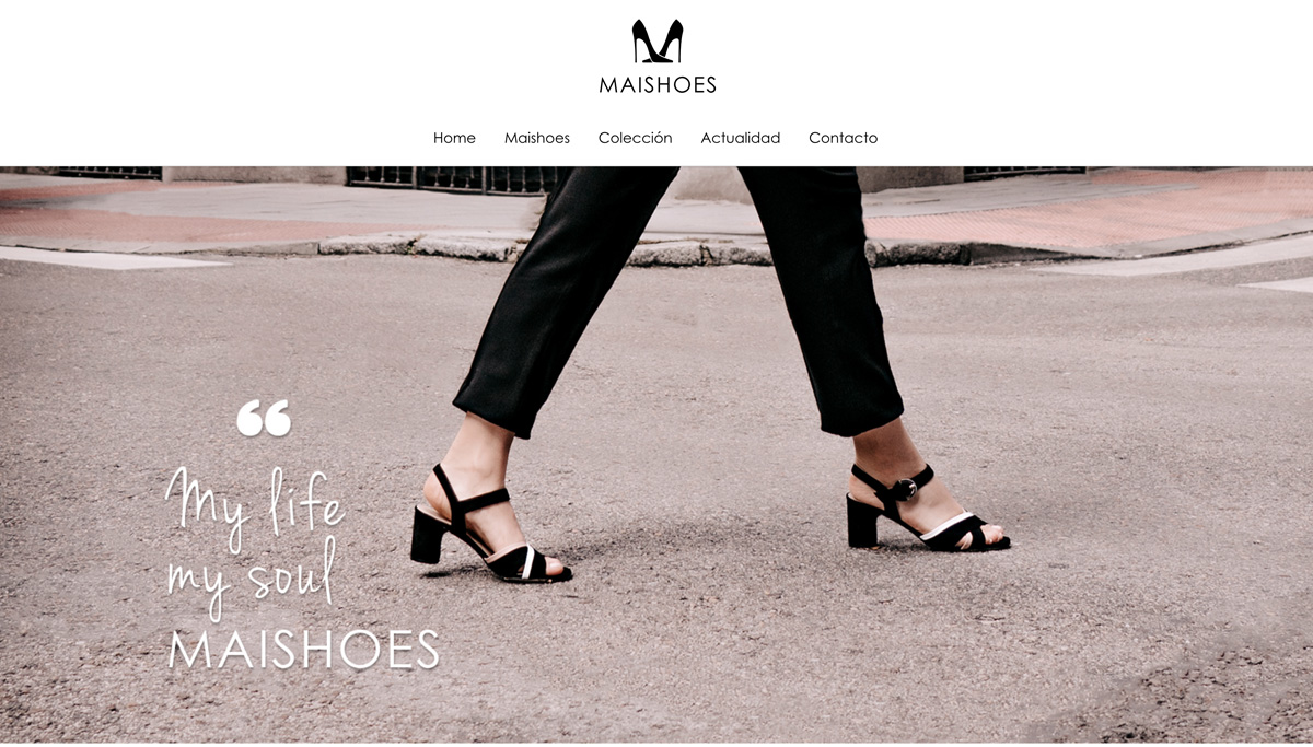 diseño web zapatería Maishoes en Madrid
